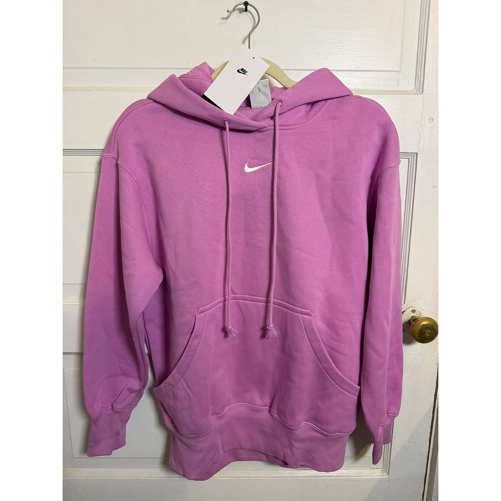 NWT Nike Sportswear Phoenix Fleece Hoodie Pink Orchid DQ5860-503 Womens XS NEW